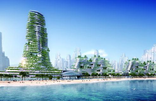 海南七仙瑶池雨林别墅温泉度假酒店鸟瞰图
